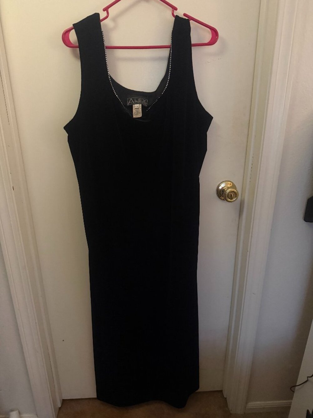 Alex Evenings Black Sleeveless Dress W 22W